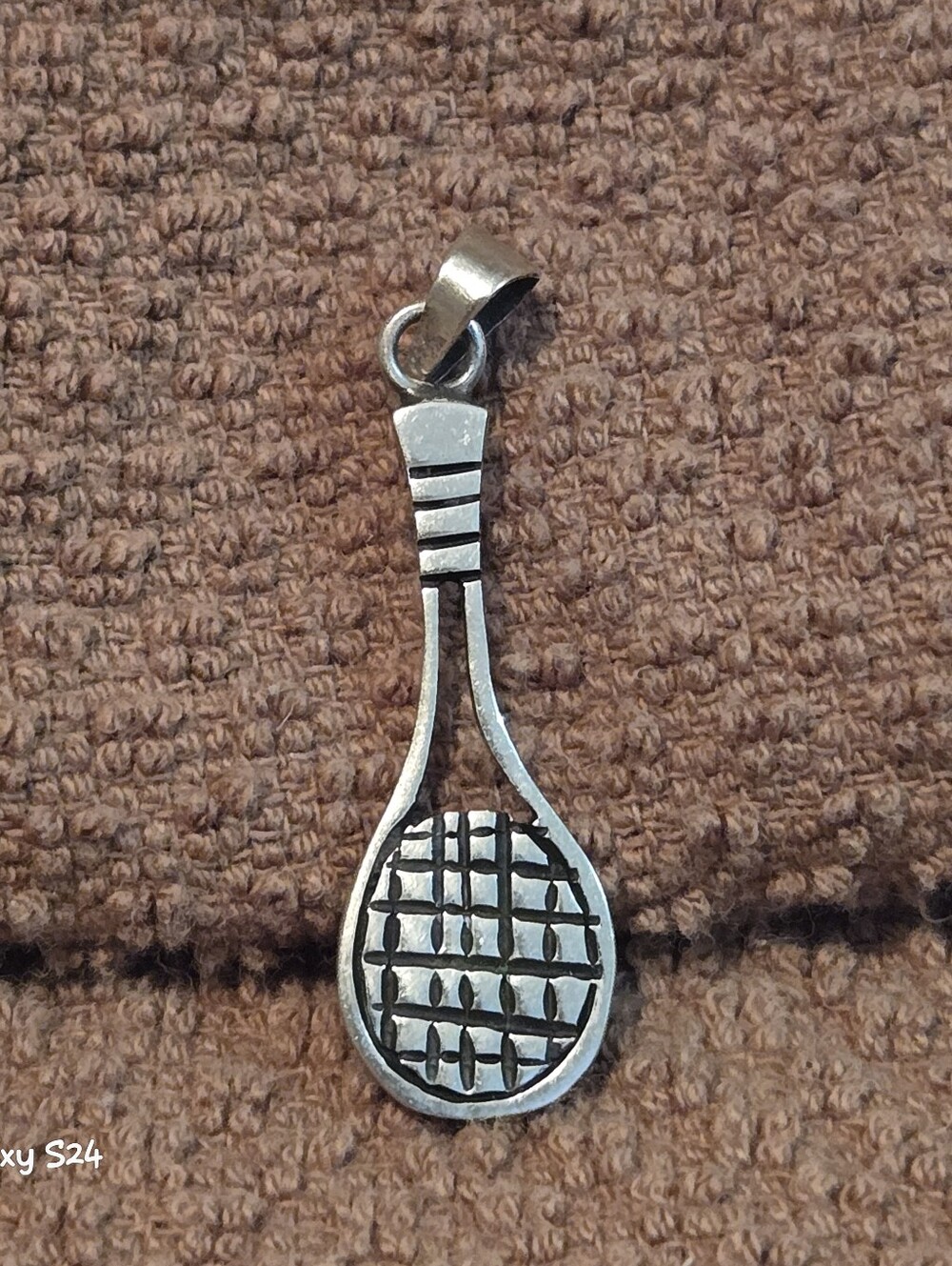 Vintage Sterling Silver Tennis Racket Charm